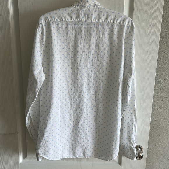 Gorgeous Express Linen Blend Blouse Large - Picture 6 of 6